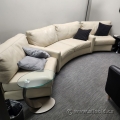 Rounded Inner Curve White Sofa Couch Set